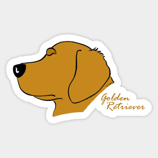 Golden Retriever silhouette Sticker